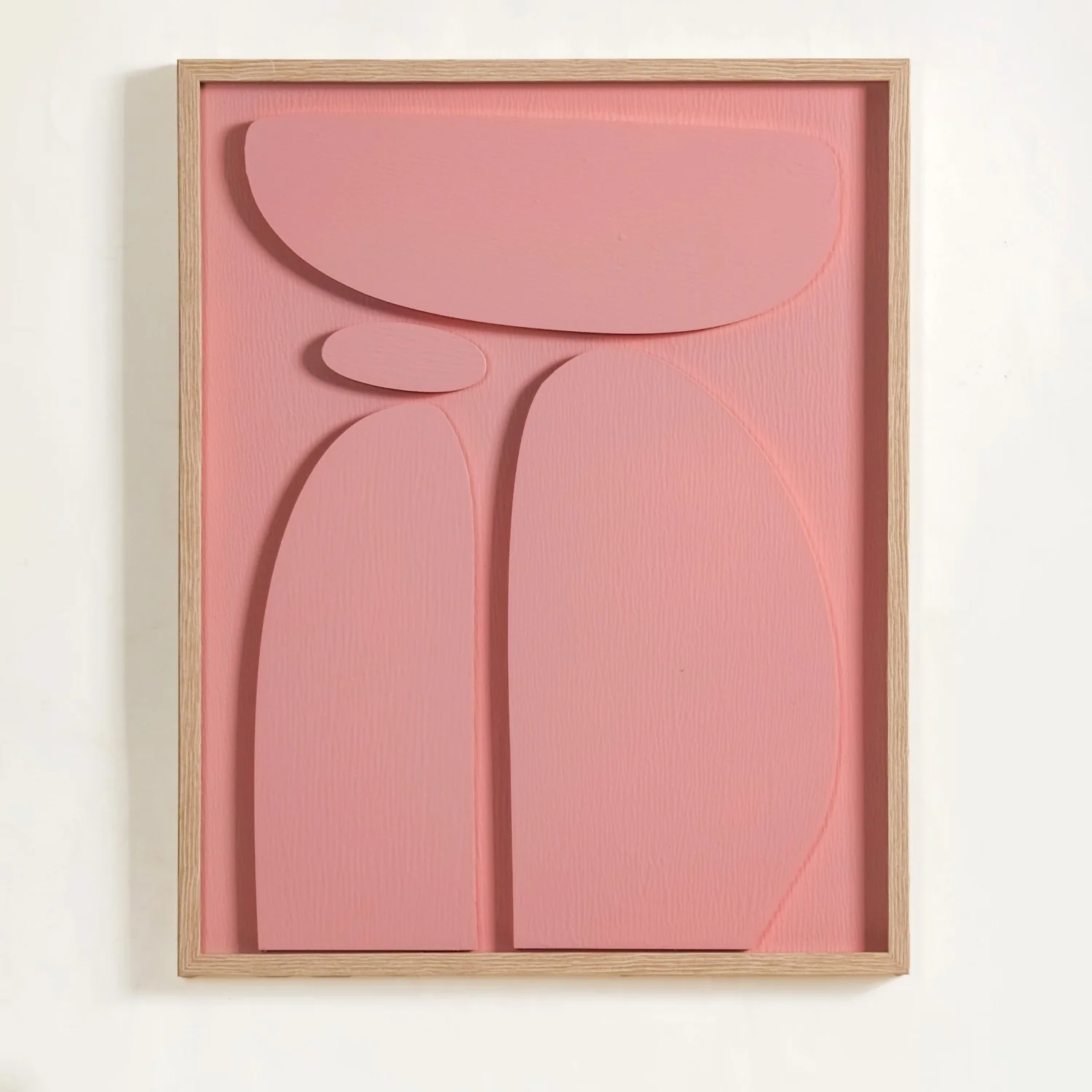 3D Abstract Wall Art Pink Set Of 2 20x16 Inch - Image 4