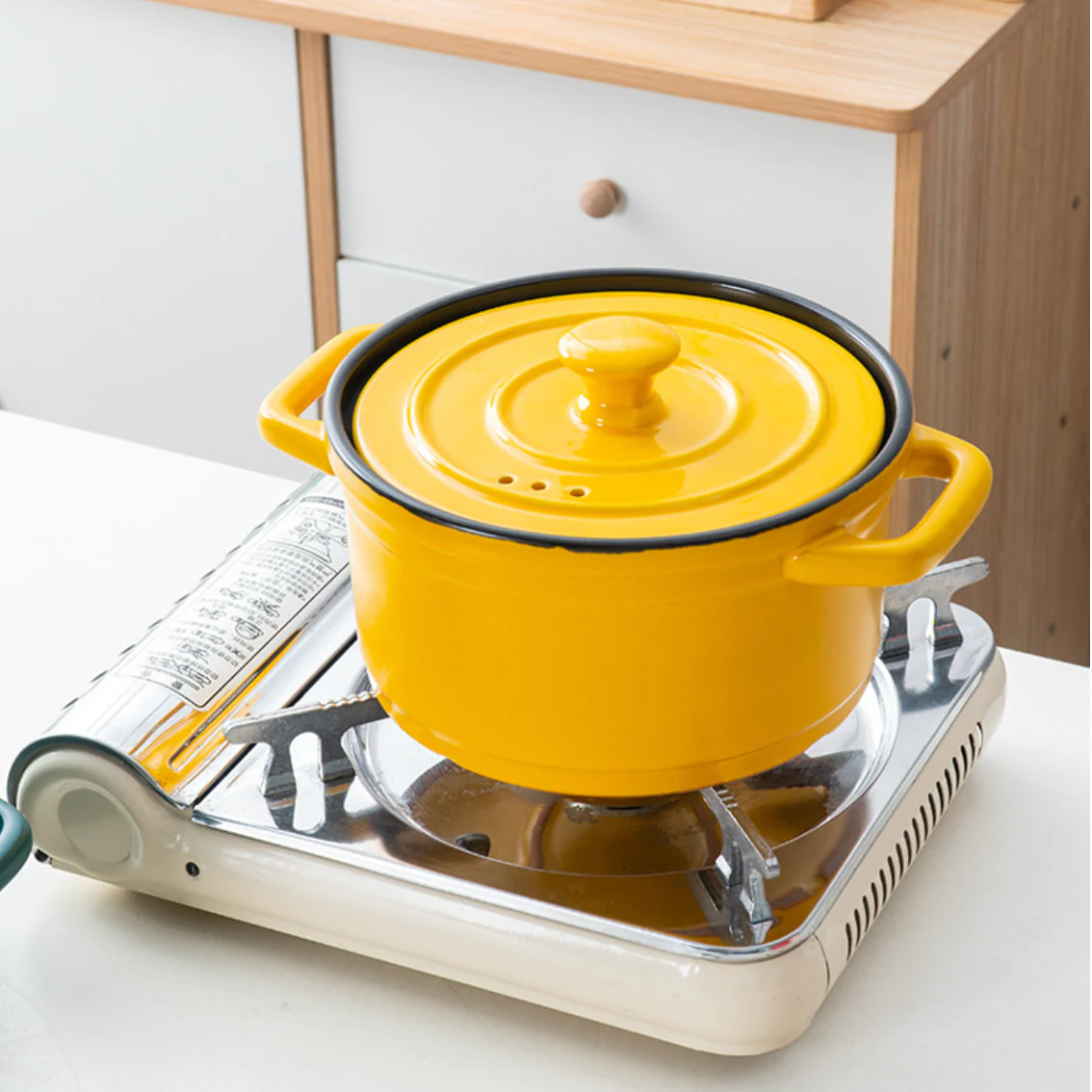 Deep Cooking Pot With Lid - Image 3