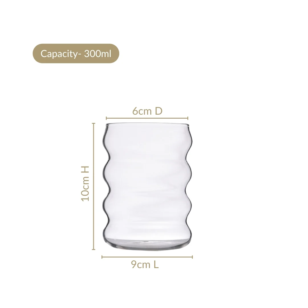 4 Tier Caterpillar Glass Set Of 4 300ml - Image 3