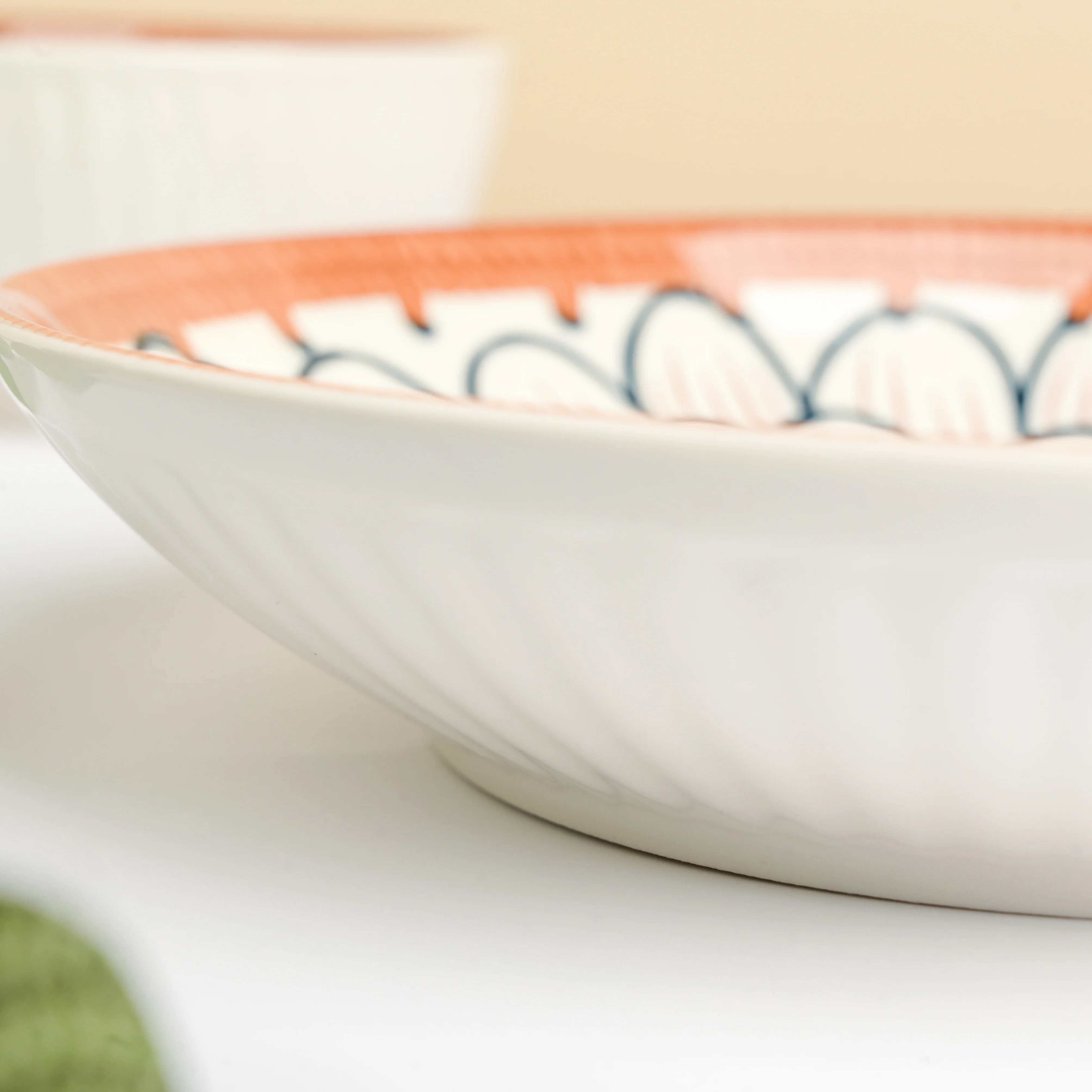 Abloom Ceramic Snack Dish 8 Inch - Image 4