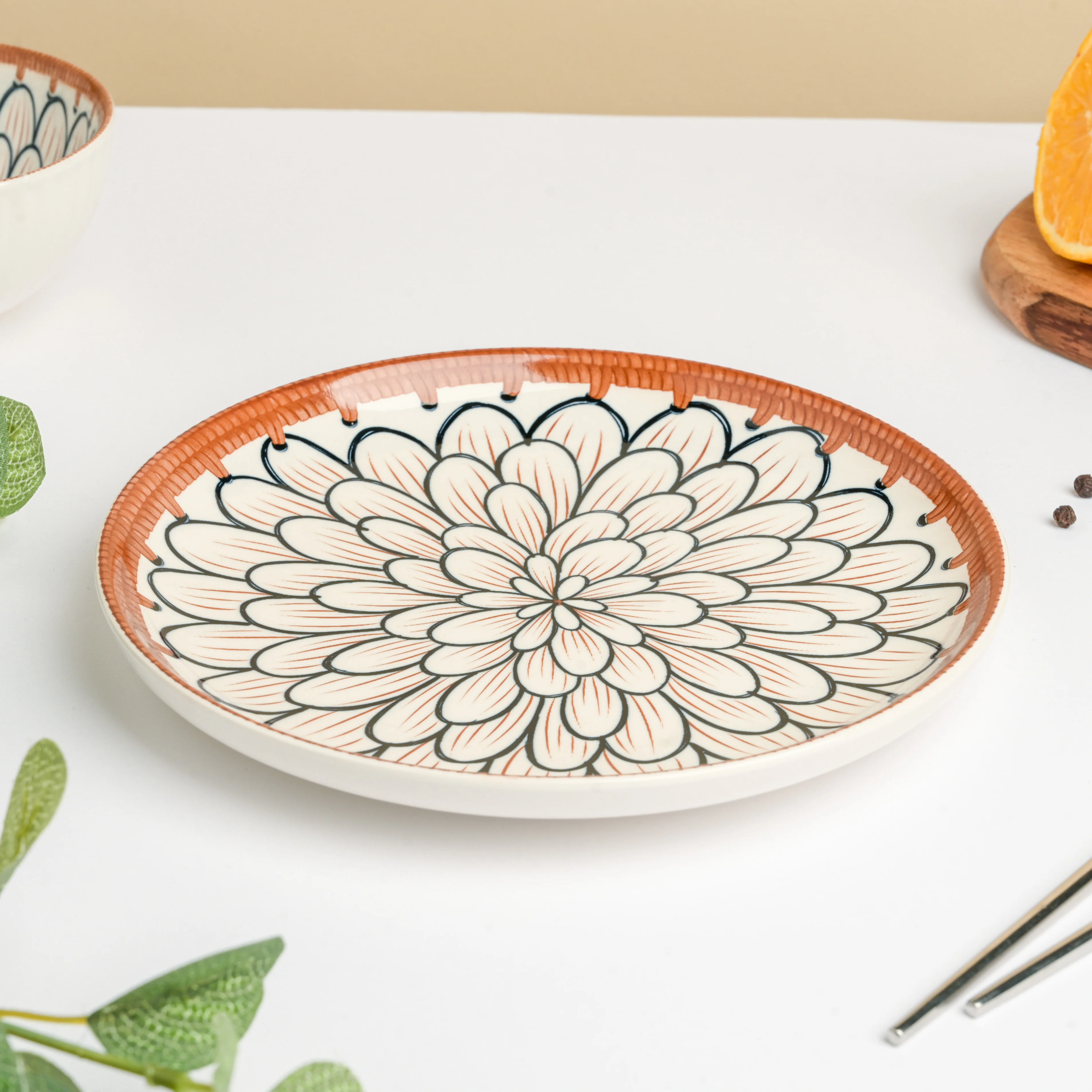 Abloom Ceramic Snack Plate 7.5 Inch - Image 3