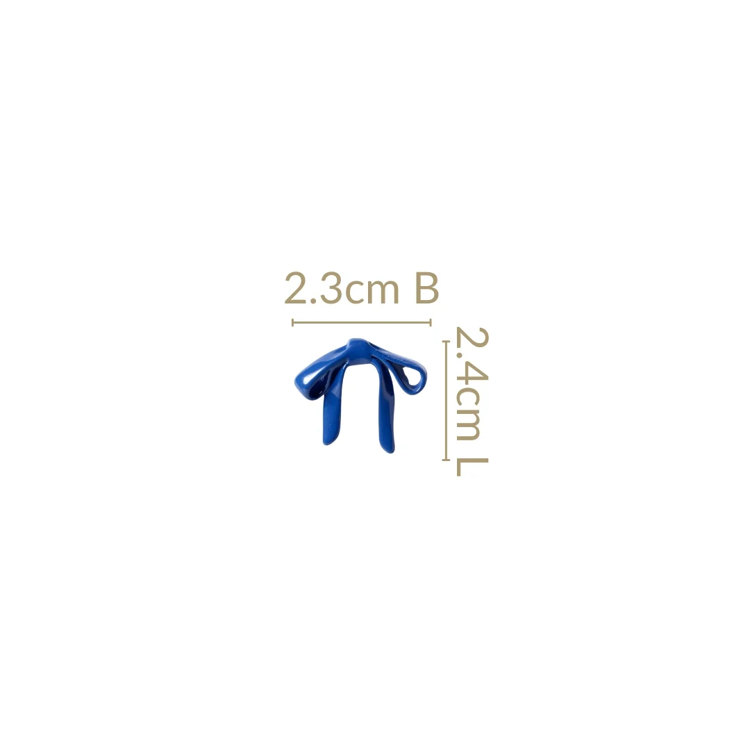 Abstract Bow Blue Studs - Image 3