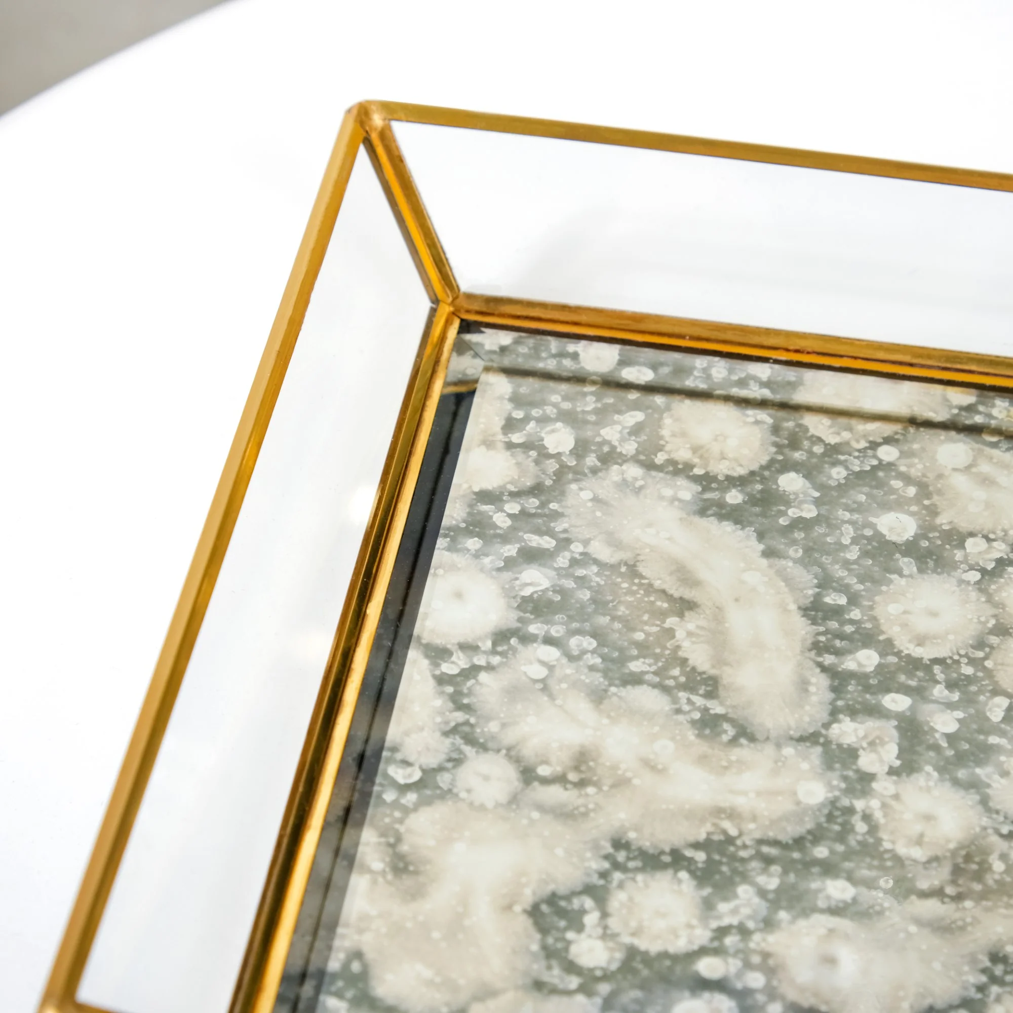 Abstract Design Printed Glass Vanity Tray Set Of 2 - Image 9