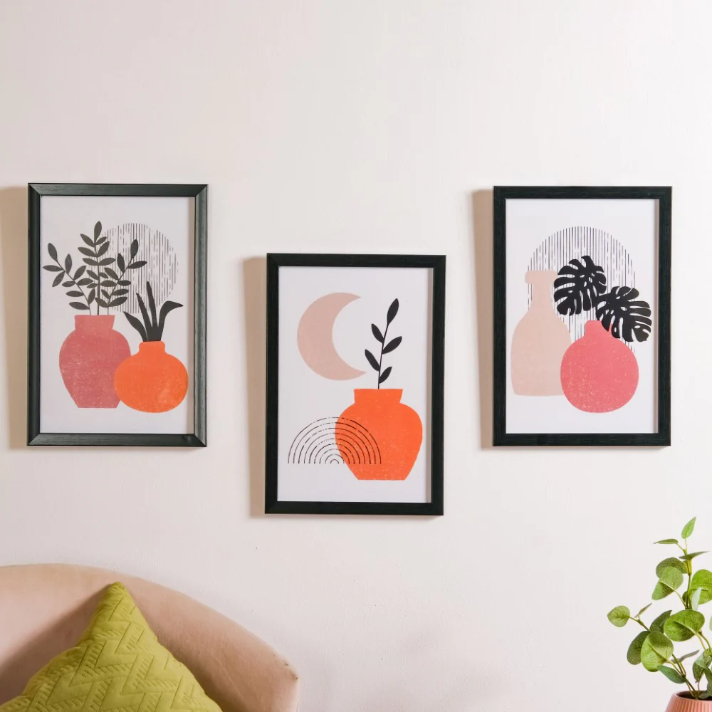 Abstract Gallery Wall Art Set Of 3 13x9 Inch - Image 7