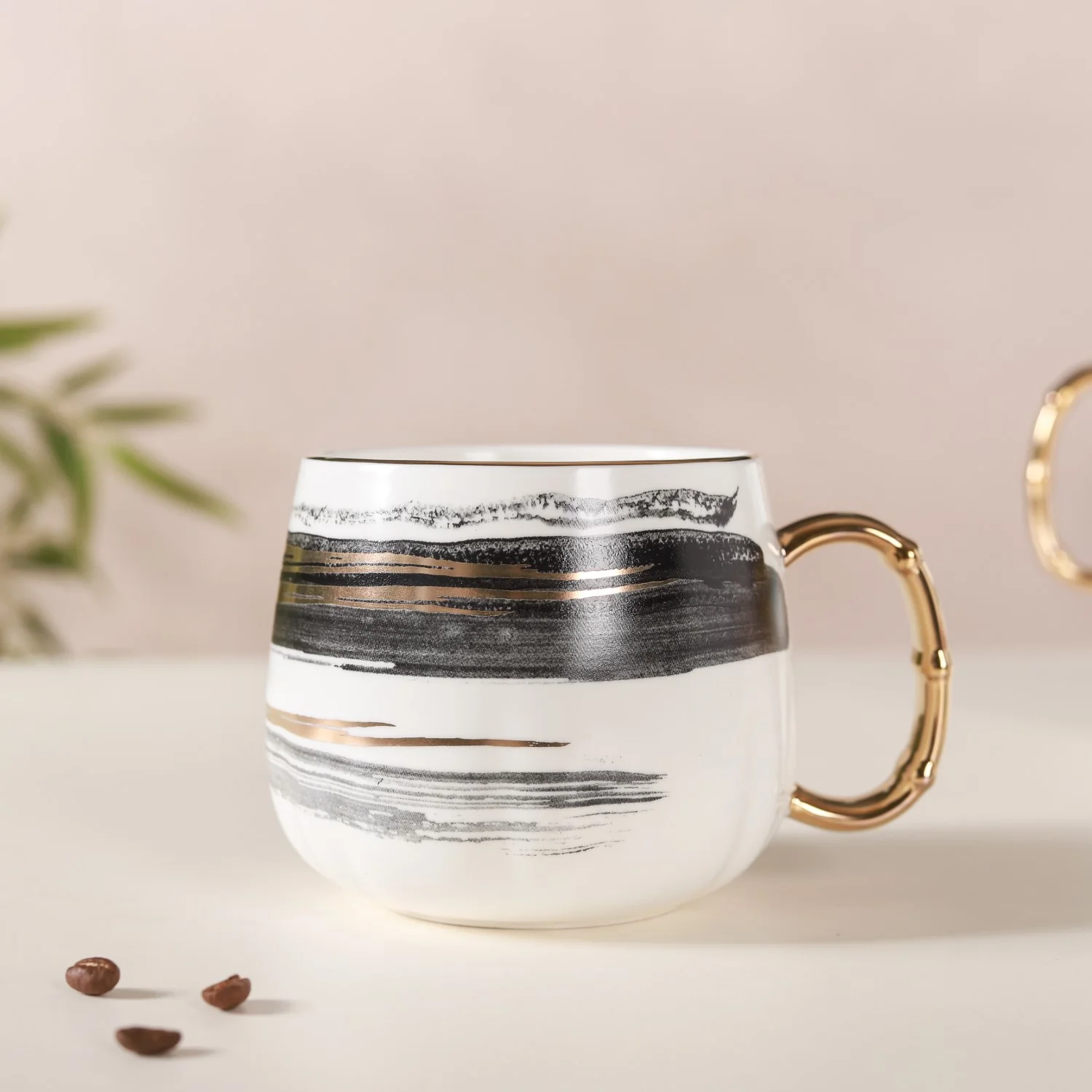 Abstract Golden Handle Cup - Image 3
