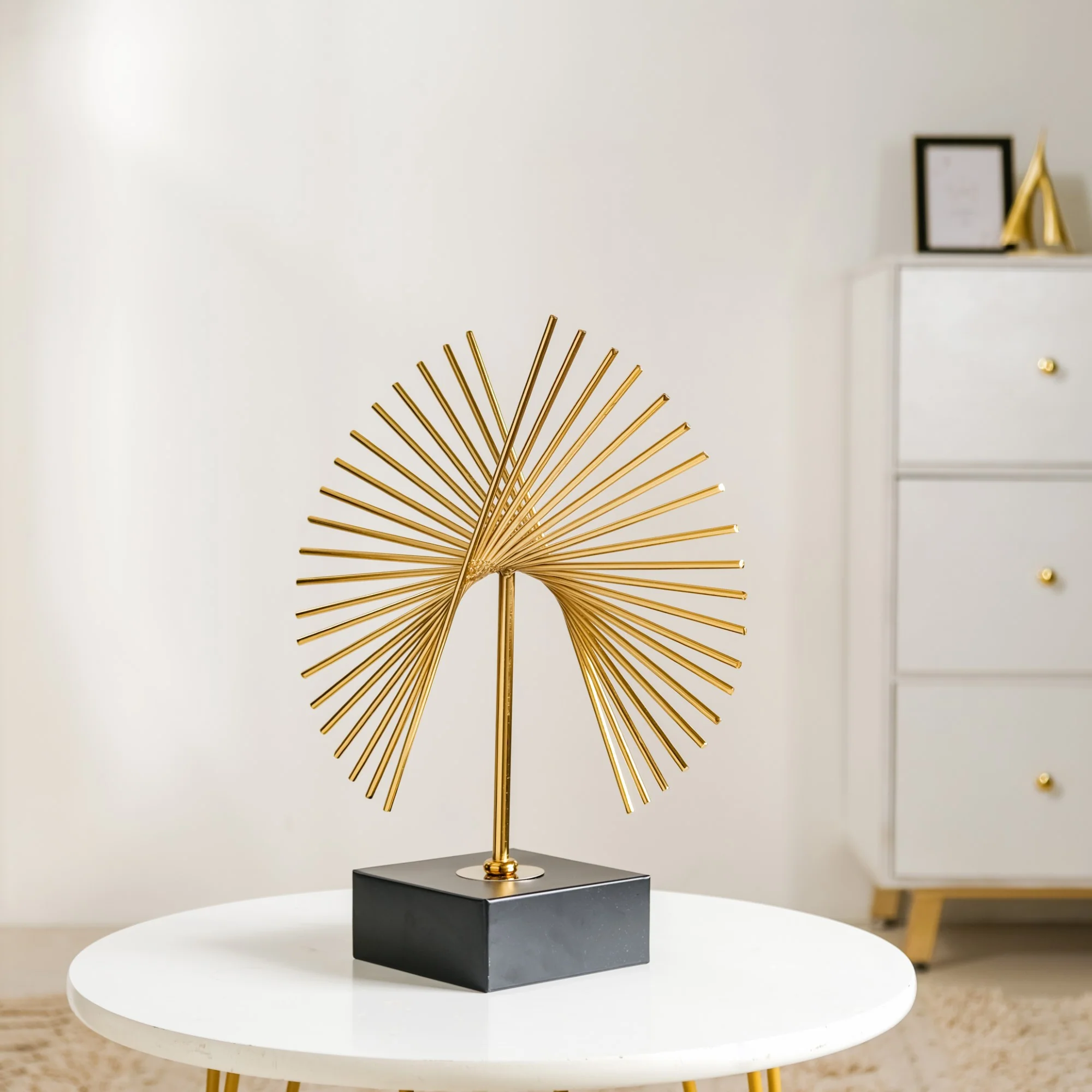 Abstract Radiance Decor Showpiece Gold Large - Image 6