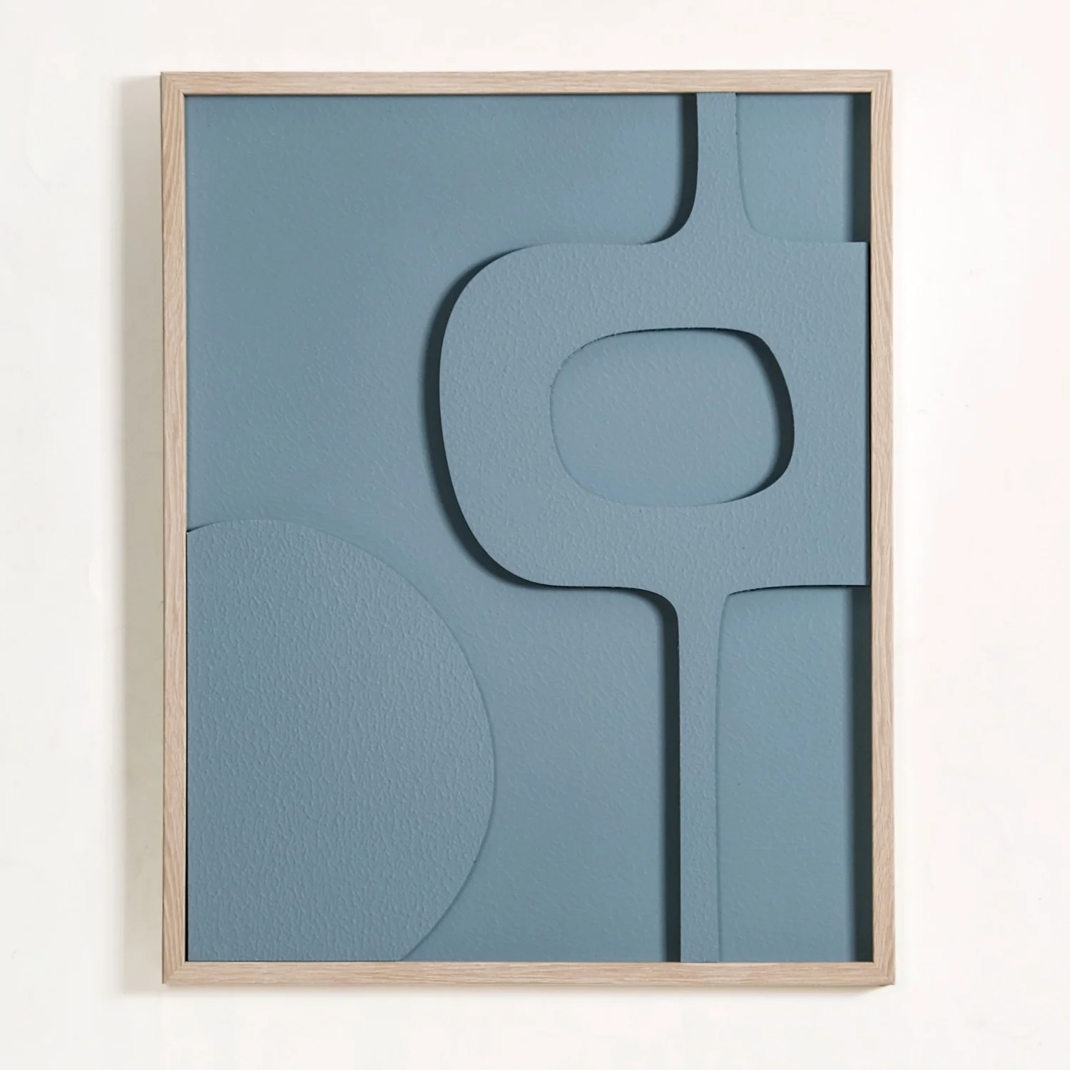 Abstract Teal 3D Relief Wall Artwork For Home 20x16 Inch - Image 9