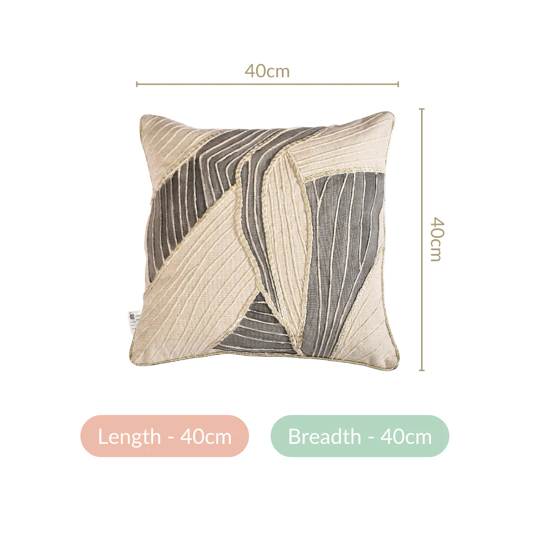 Abstract Textured Cushion Cover 15x15 Inch - Image 4