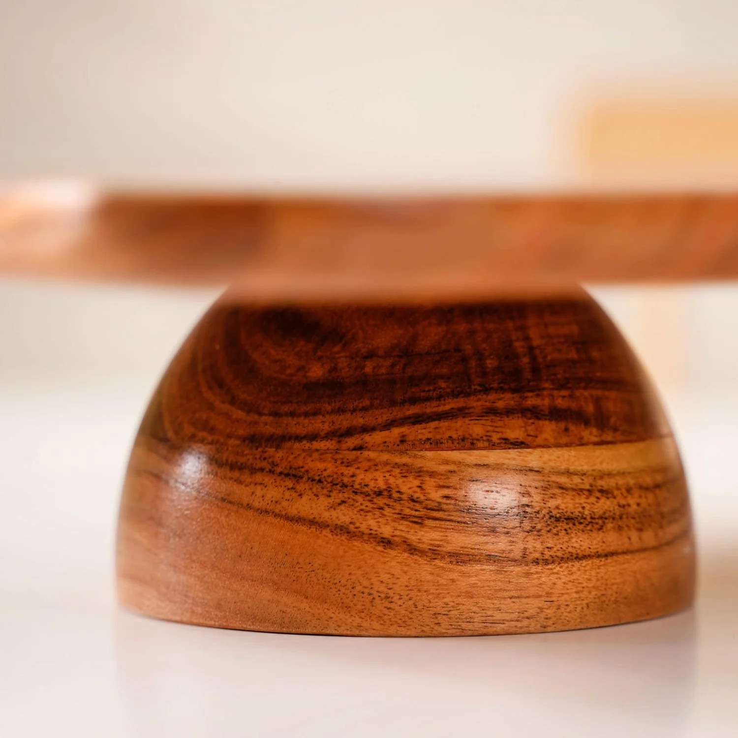 Acacia Wood Cake Stand - Image 8
