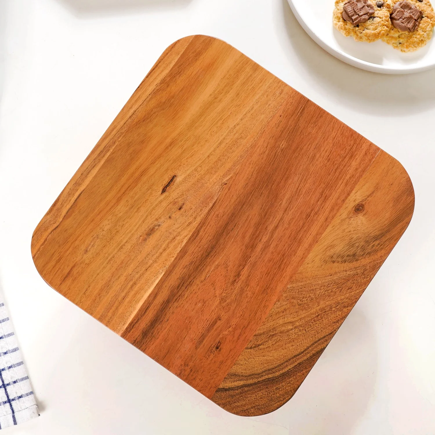 Acacia Wood Cake Stand - Image 9