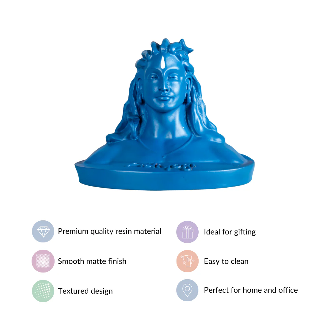 Adiyogi Idol Decor Blue - Image 4