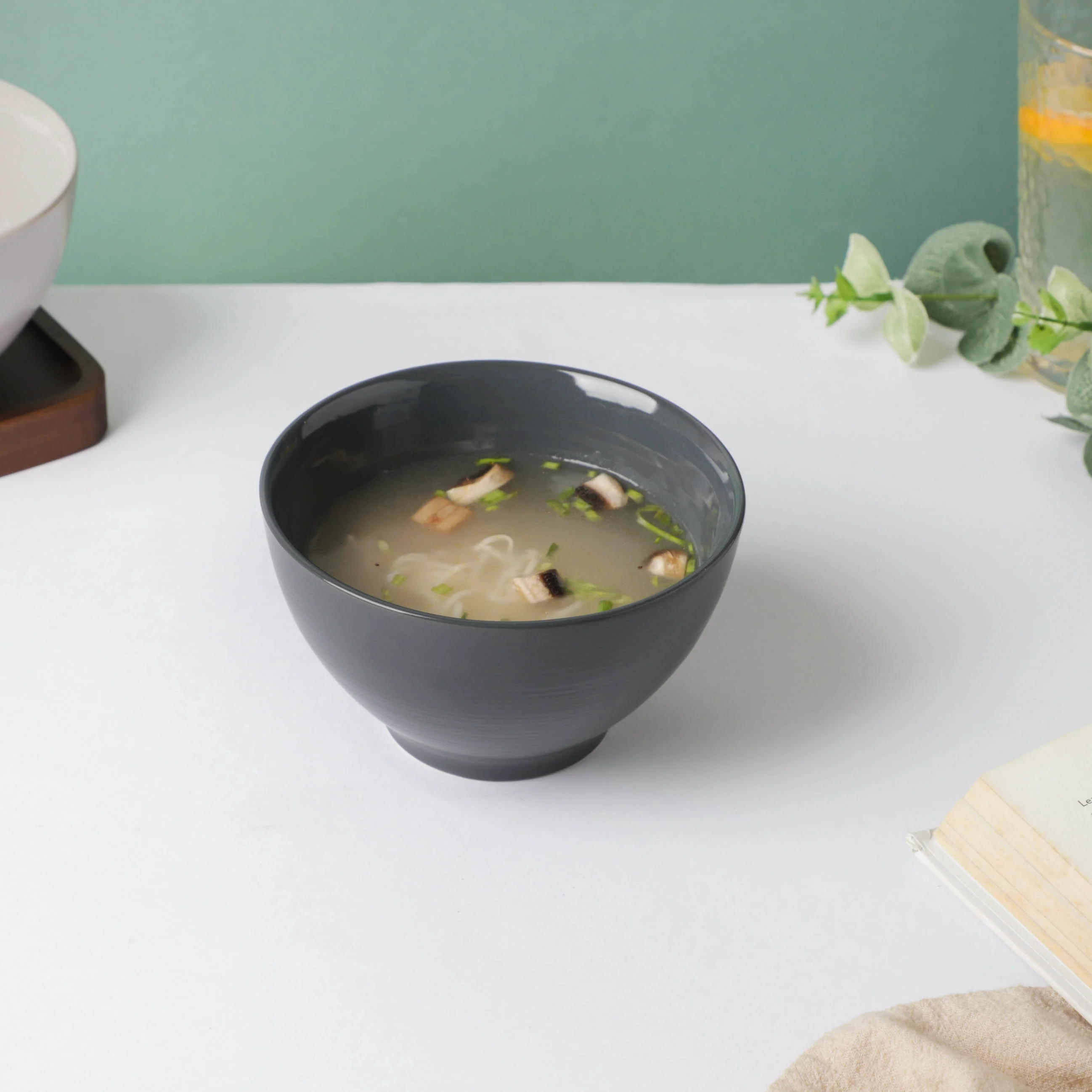 Adora Glossy Soup Bowl Black 500ml - Image 2