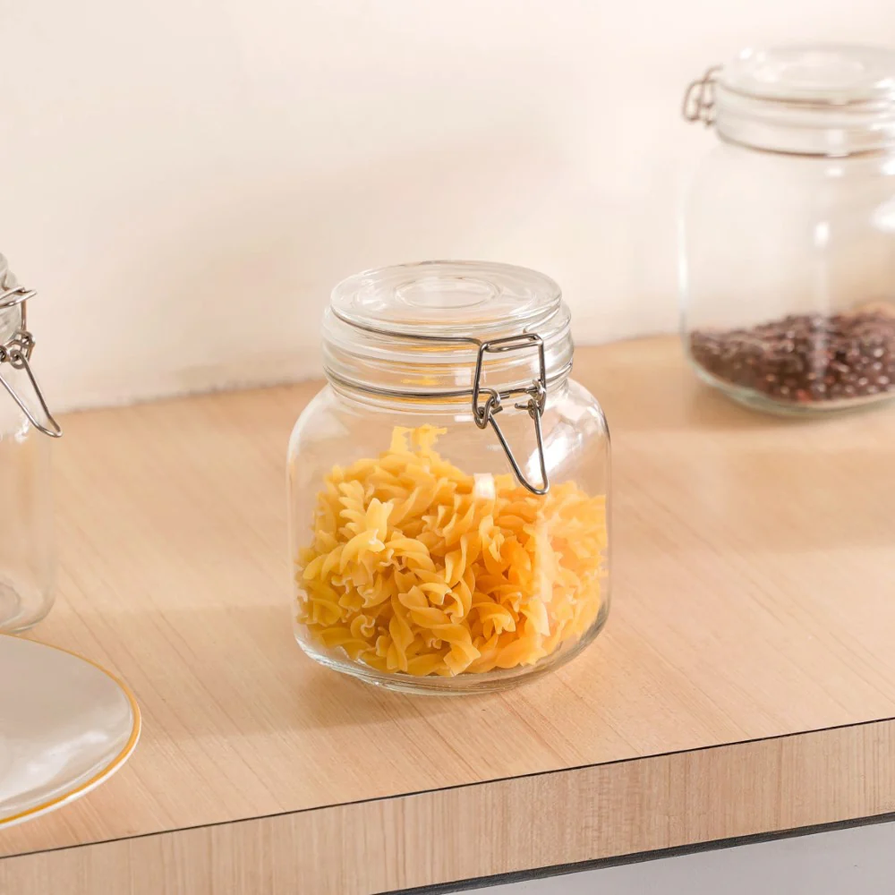Airtight Glass Jars With Clip Lids Set Of 4 1000ml - Image 7