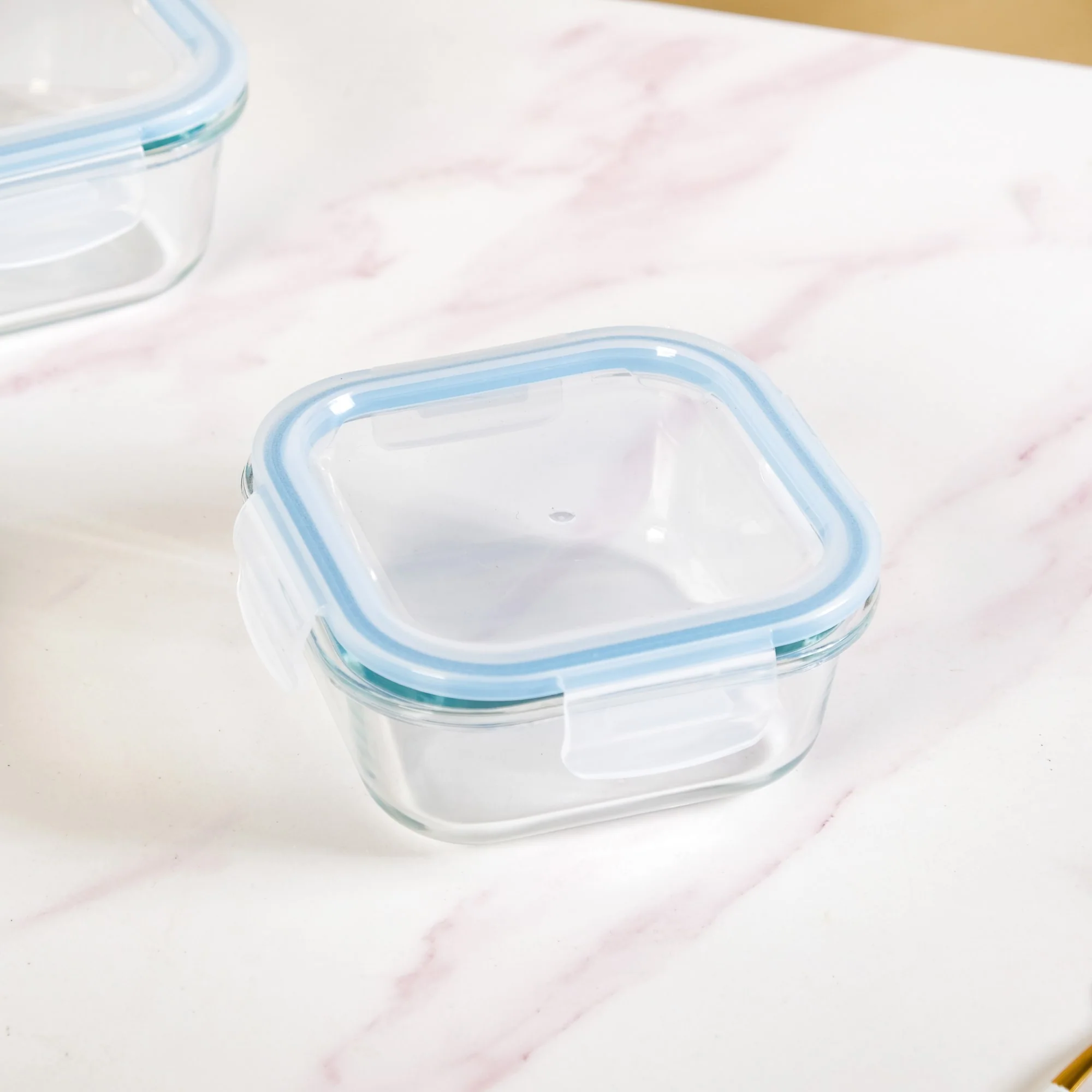 Airtight Glass Lunch Box Set Of 3 S 300ml M 500ml L 800ml - Image 8