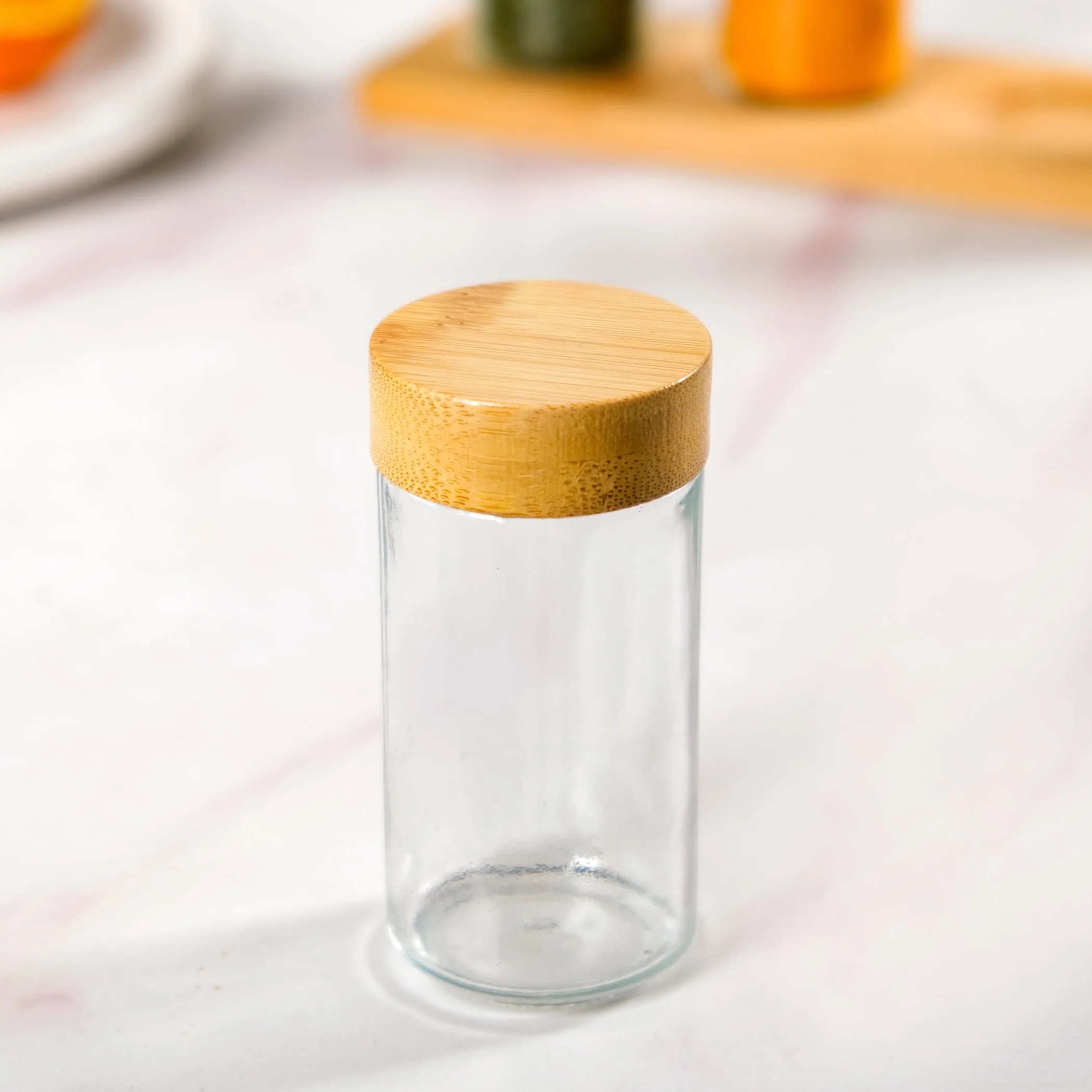 Airtight Seasoning Jars Set Of 4 With Tray - Image 6