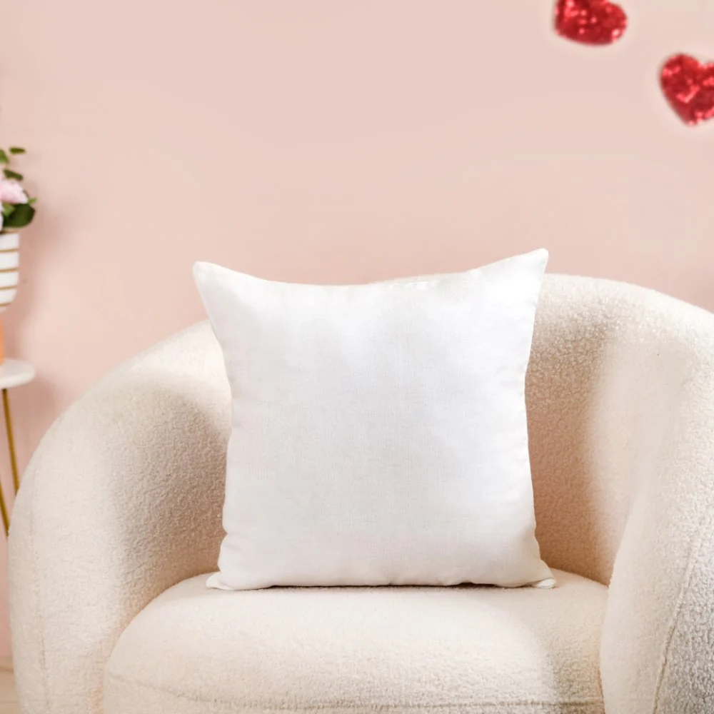Always In My Heart Cushion Cover Set Of 2 Red White 16x16 Inch - Image 10