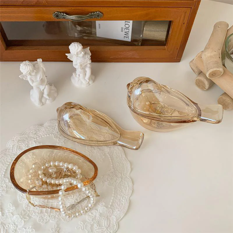 Amber Bird Glass Box - Image 4
