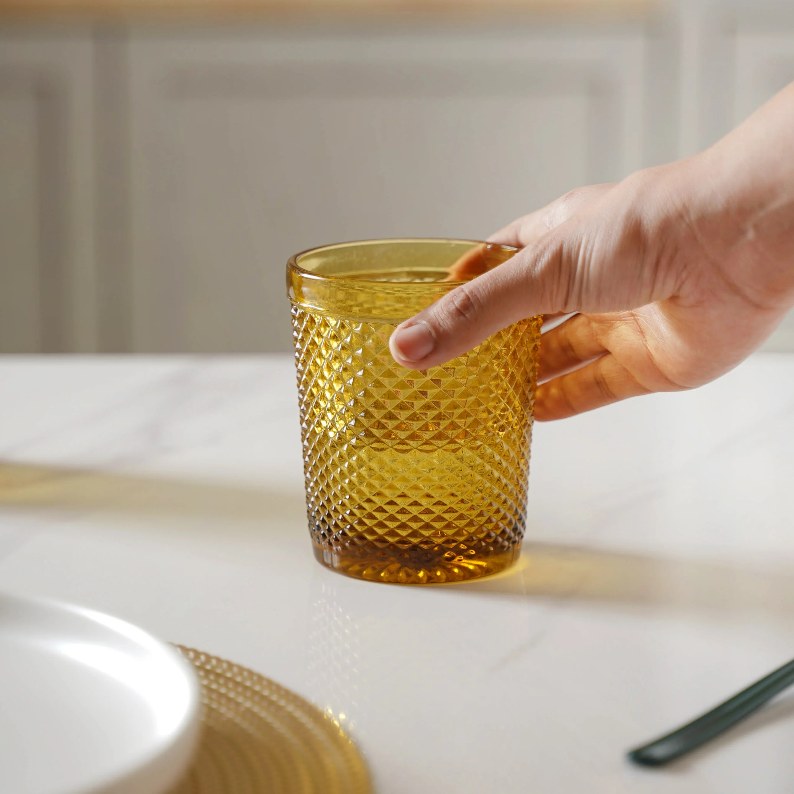 Amber Water Glass Set of 2 - Image 6
