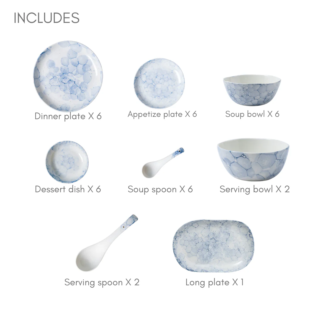Amusant 35 Piece Dinner Set For 6 - Image 33
