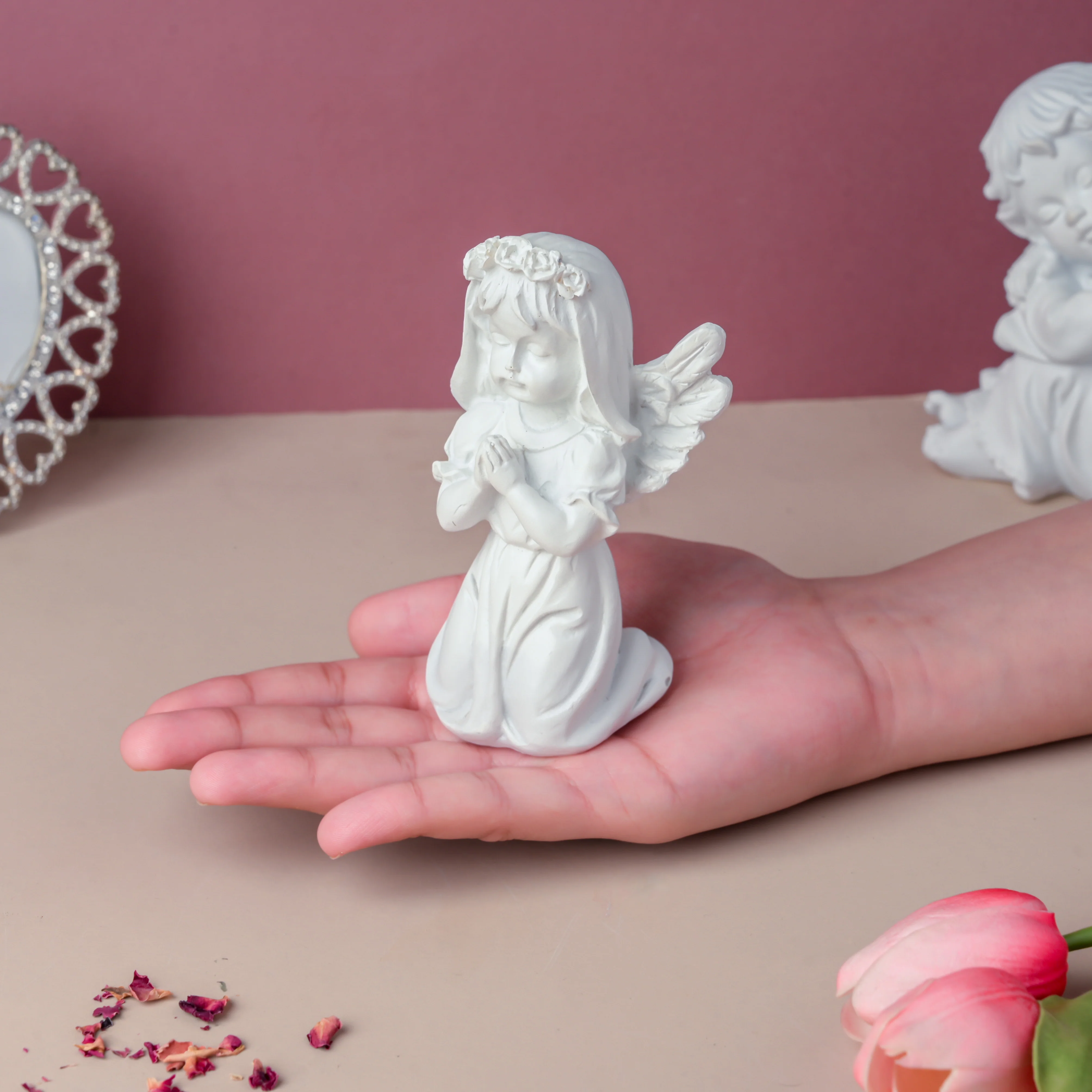 Angel Statue Girl Praying - Image 2
