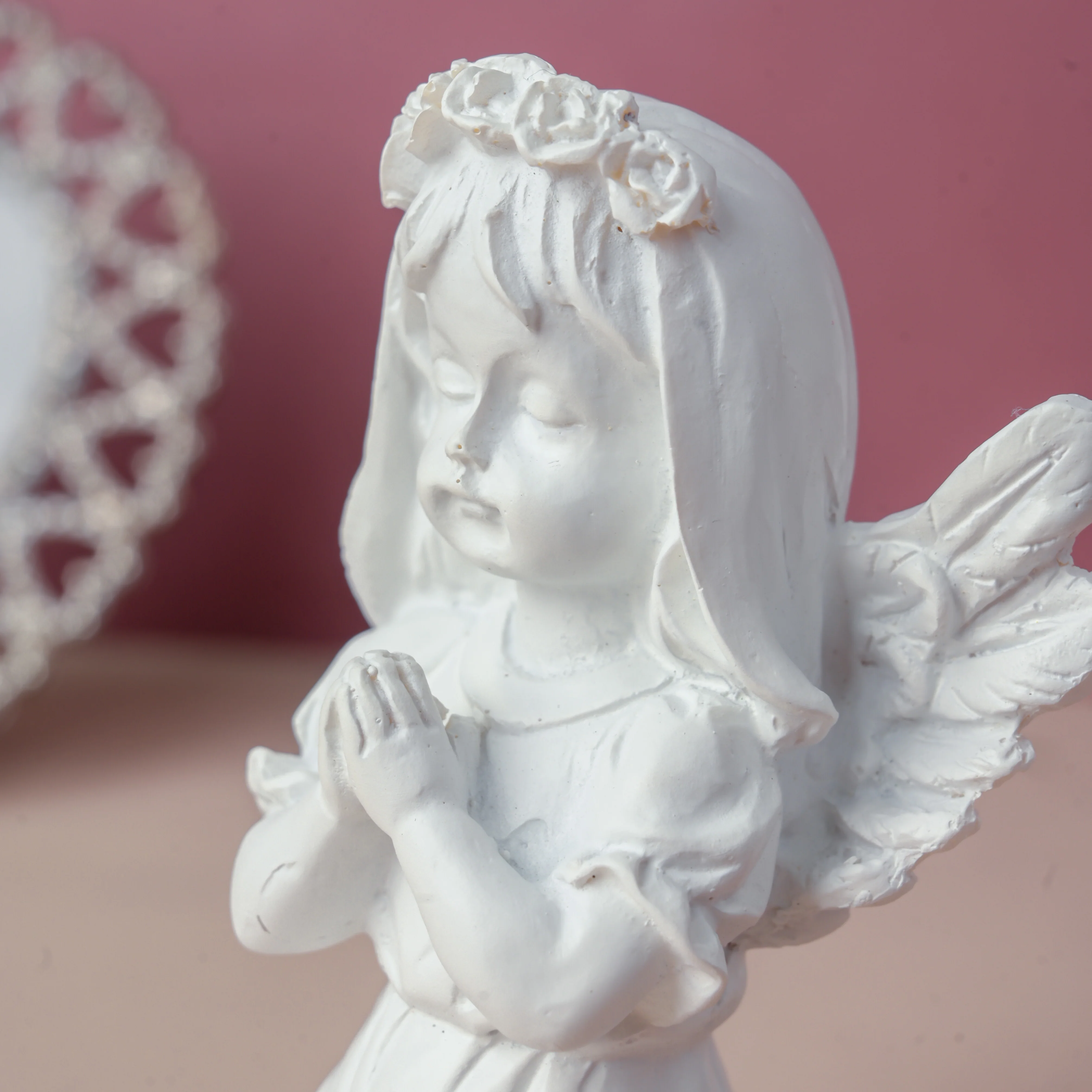 Angel Statue Girl Praying - Image 3