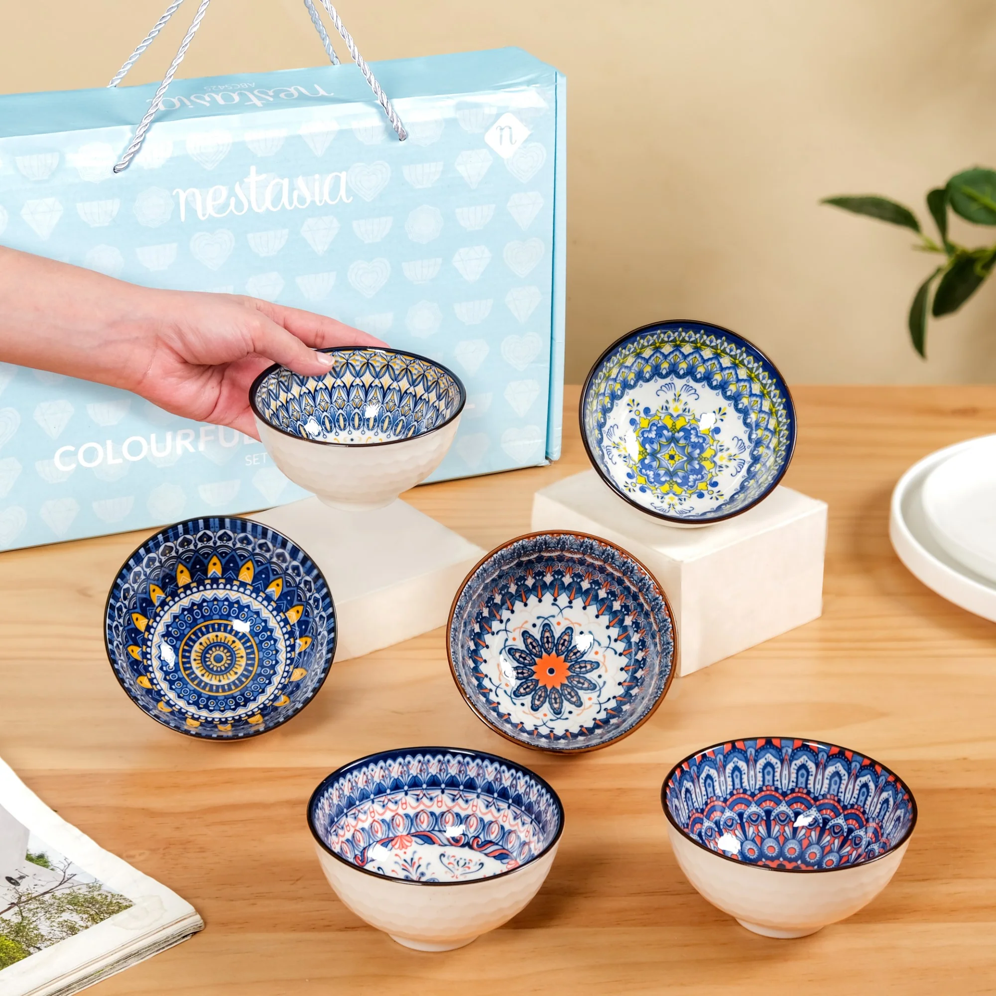 Aoki Ceramic Soup Bowl Set Of 6 300ml - Image 3