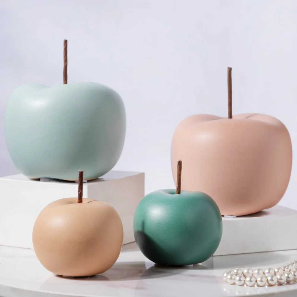 Apple Ceramic Decor Small Brown - Image 6