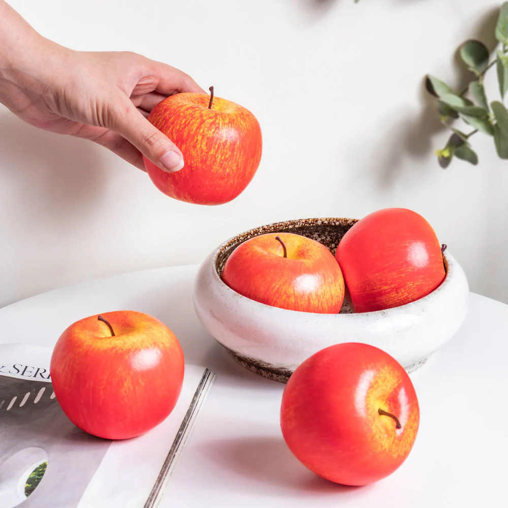 Apple Decor Set Of 5 Red - Image 2