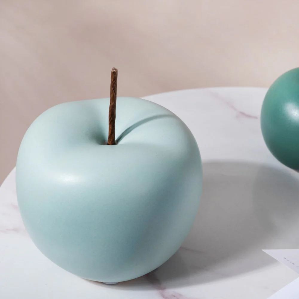 Apple Decor Showpiece Large Blue - Image 3