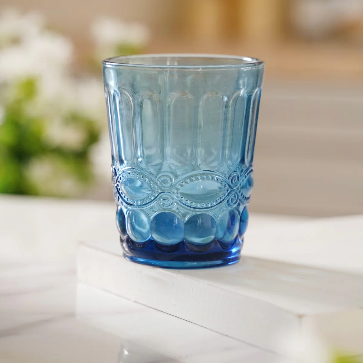 Aqua Blue Juice Glass Set of 4 - Image 2