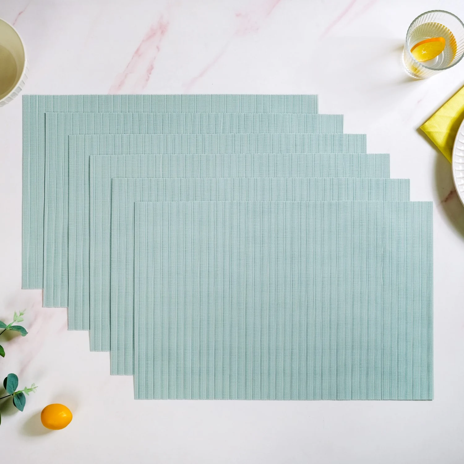 Aqua Table Mat Set Of 6 - Image 2