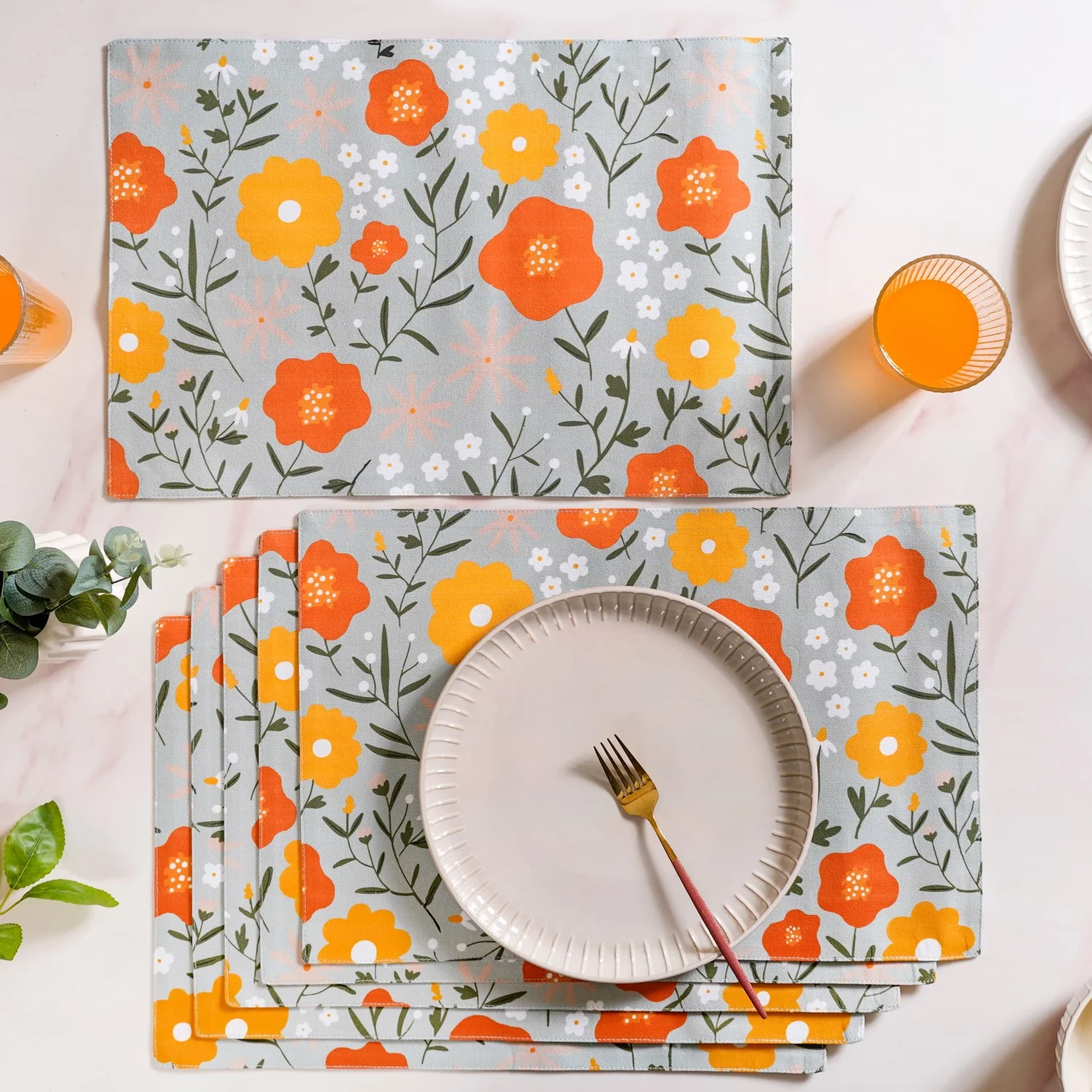 Arancia Premium Place Mat Set Of 6