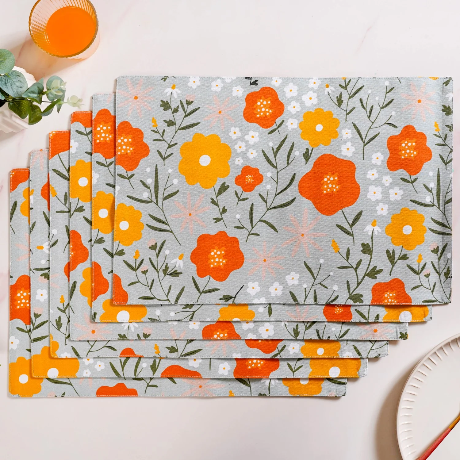 Arancia Table Place Mat Runner And Napkin Set - Image 3