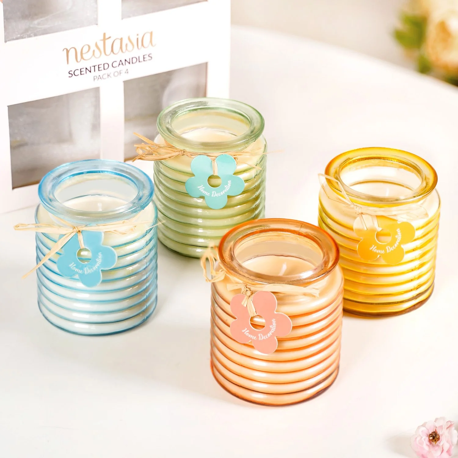 Aromas Of Nature Scented Candle Gift Set Of 4 - Image 10