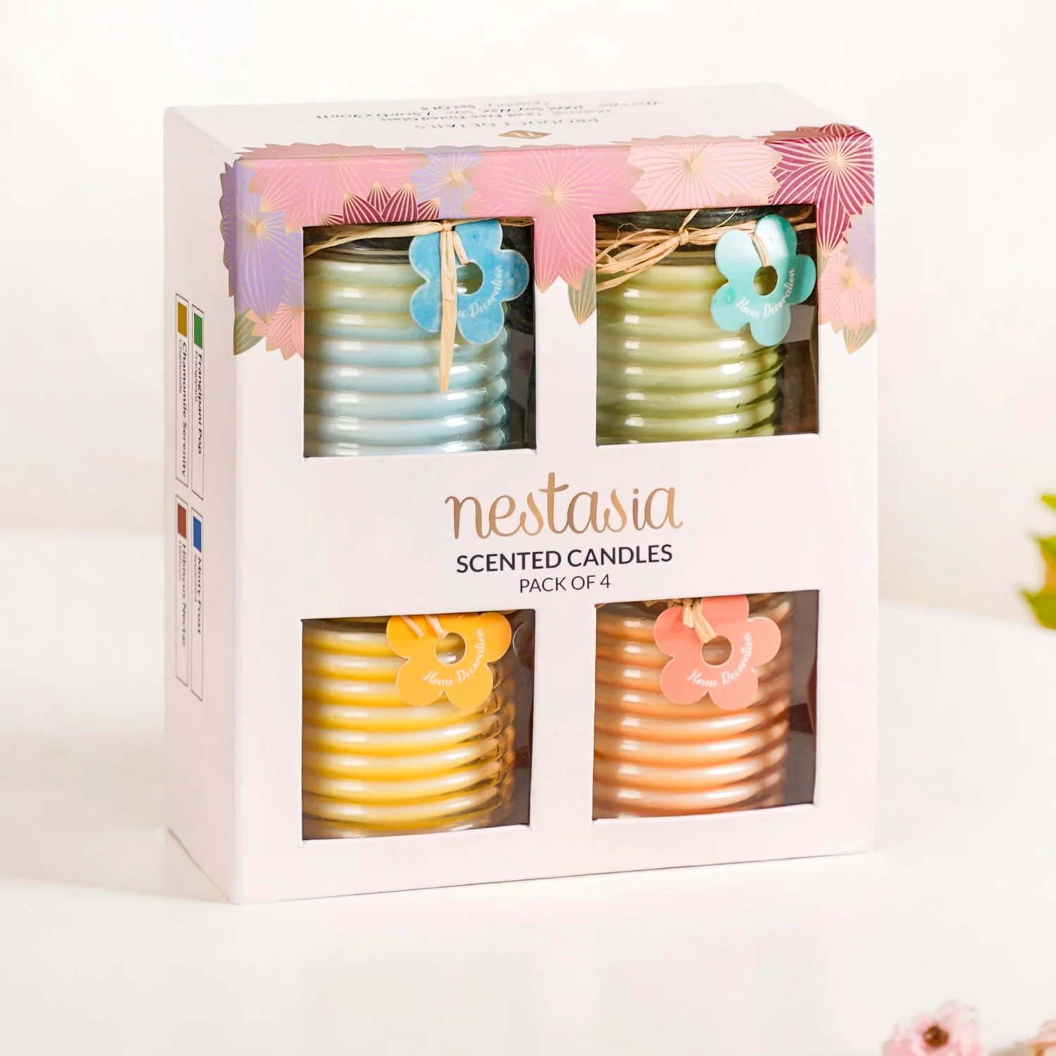 Aromas Of Nature Scented Candle Gift Set Of 4 - Image 2