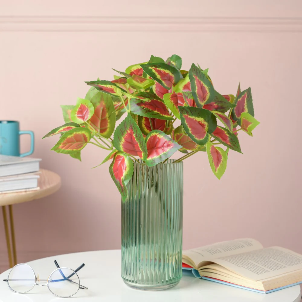 Artificial Decorative Coleus Leaves Set of 2