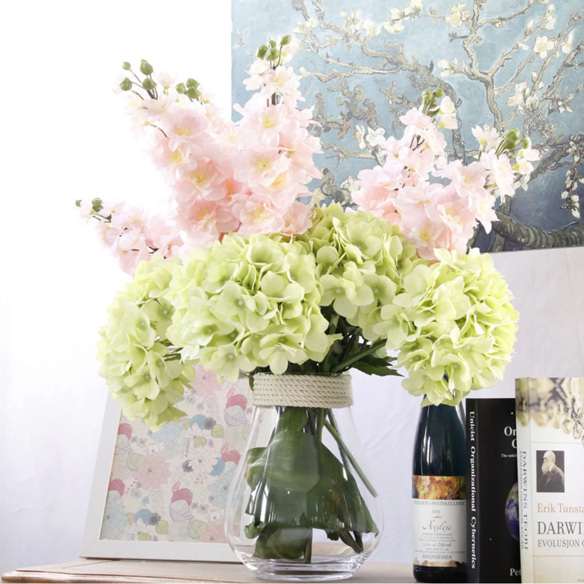 Artificial Hydrangea Pink - Image 6