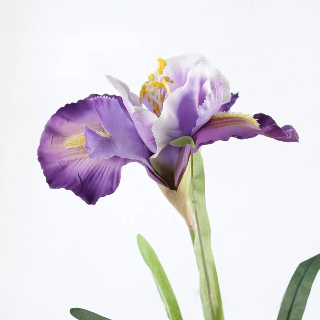 Artificial Iris Flower Dark Purple Set Of 3 - Image 11