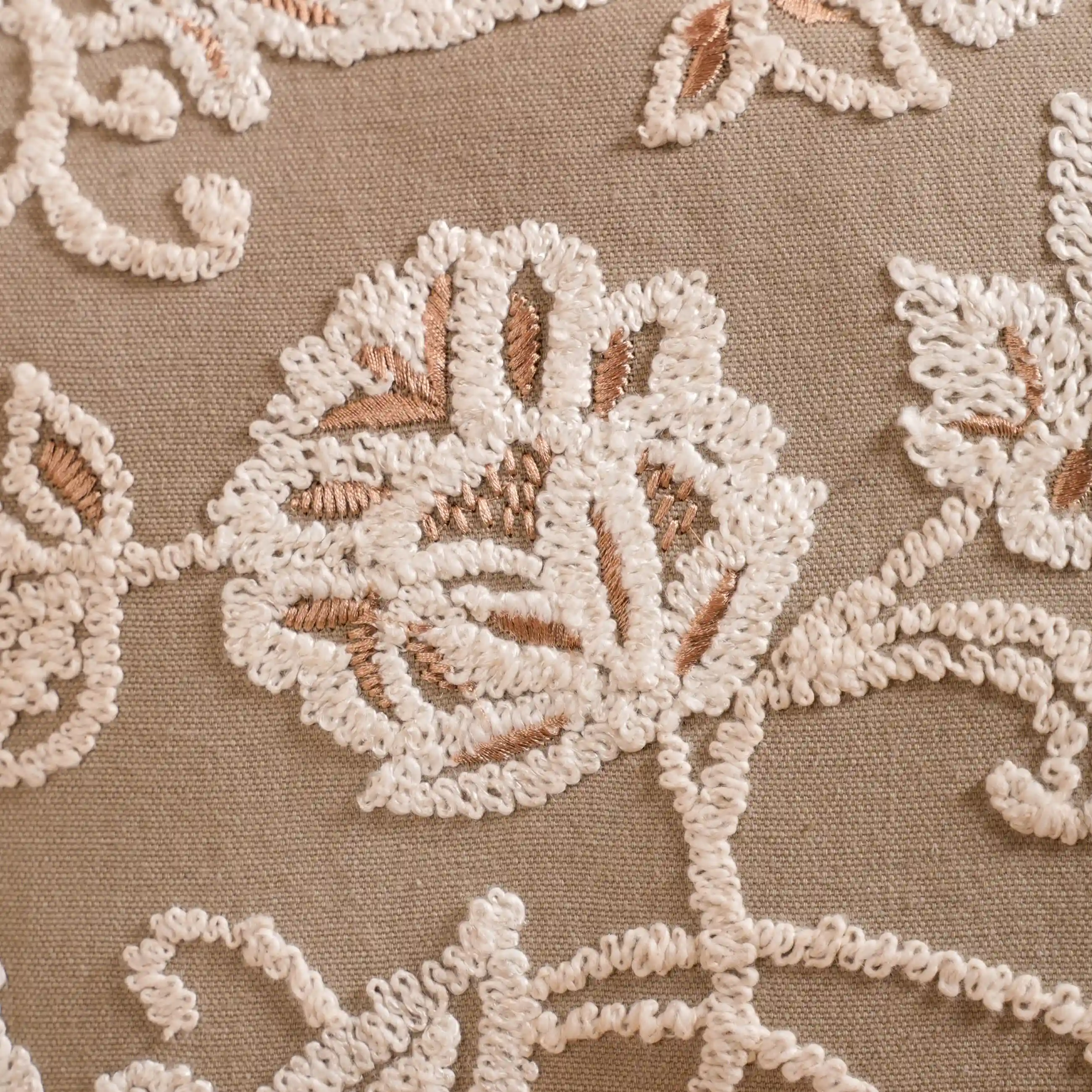 Artisanal Embroidered Couch Cushion Cover 20x14 Inch - Image 8