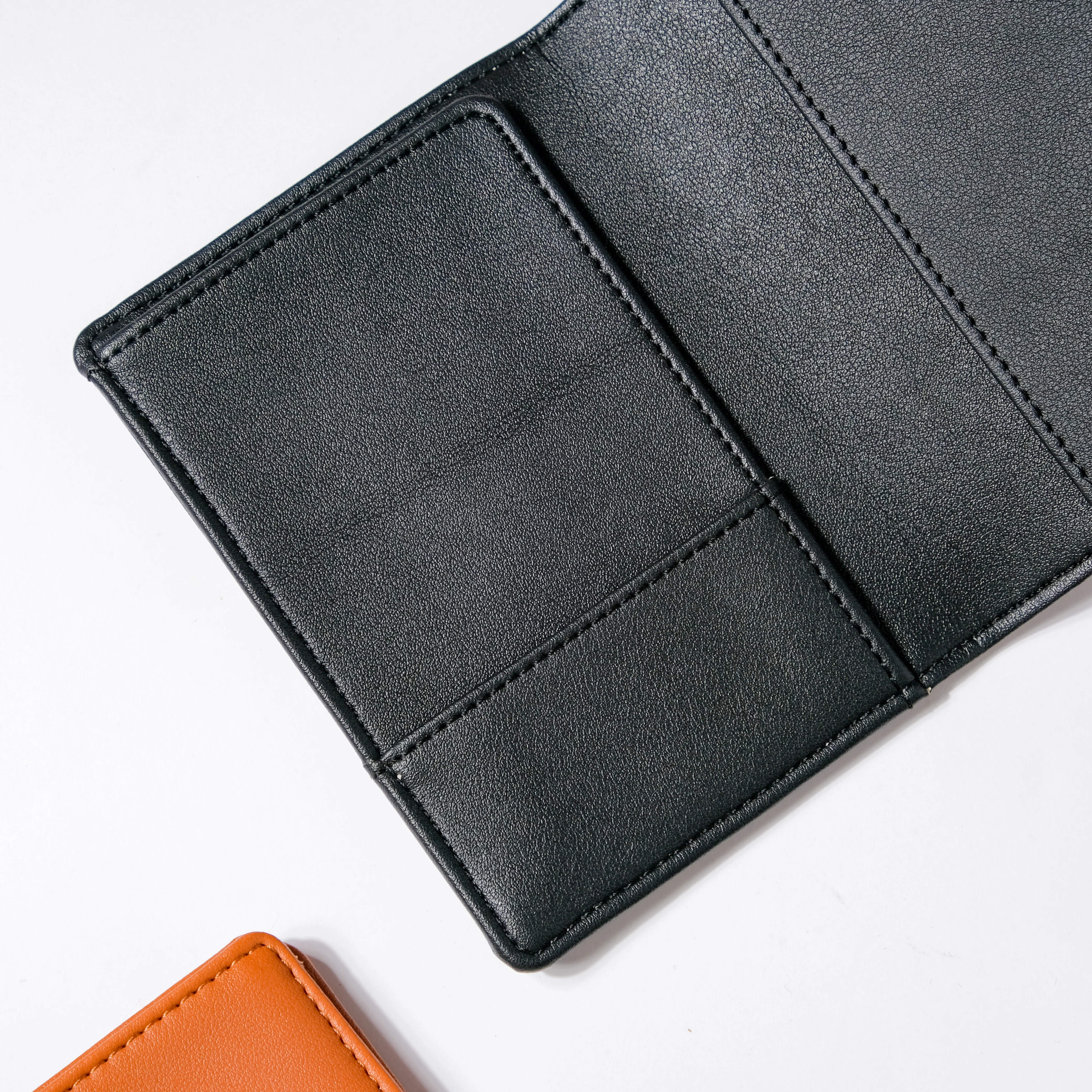 Line Art Two Fold Passport Cover Black - Image 12