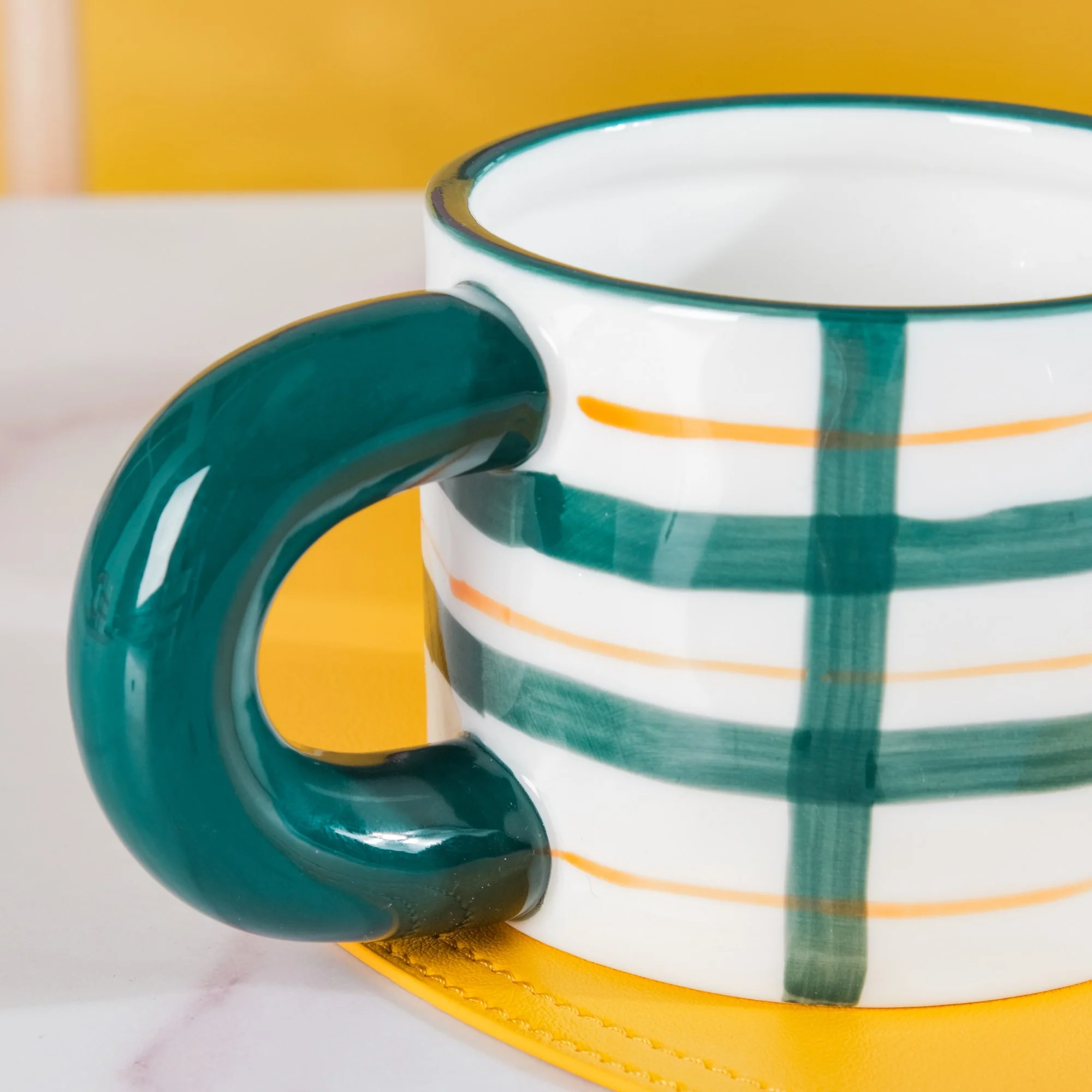 Artsy Ceramic Cup For Coffee Set Of 4 330ml - Image 5