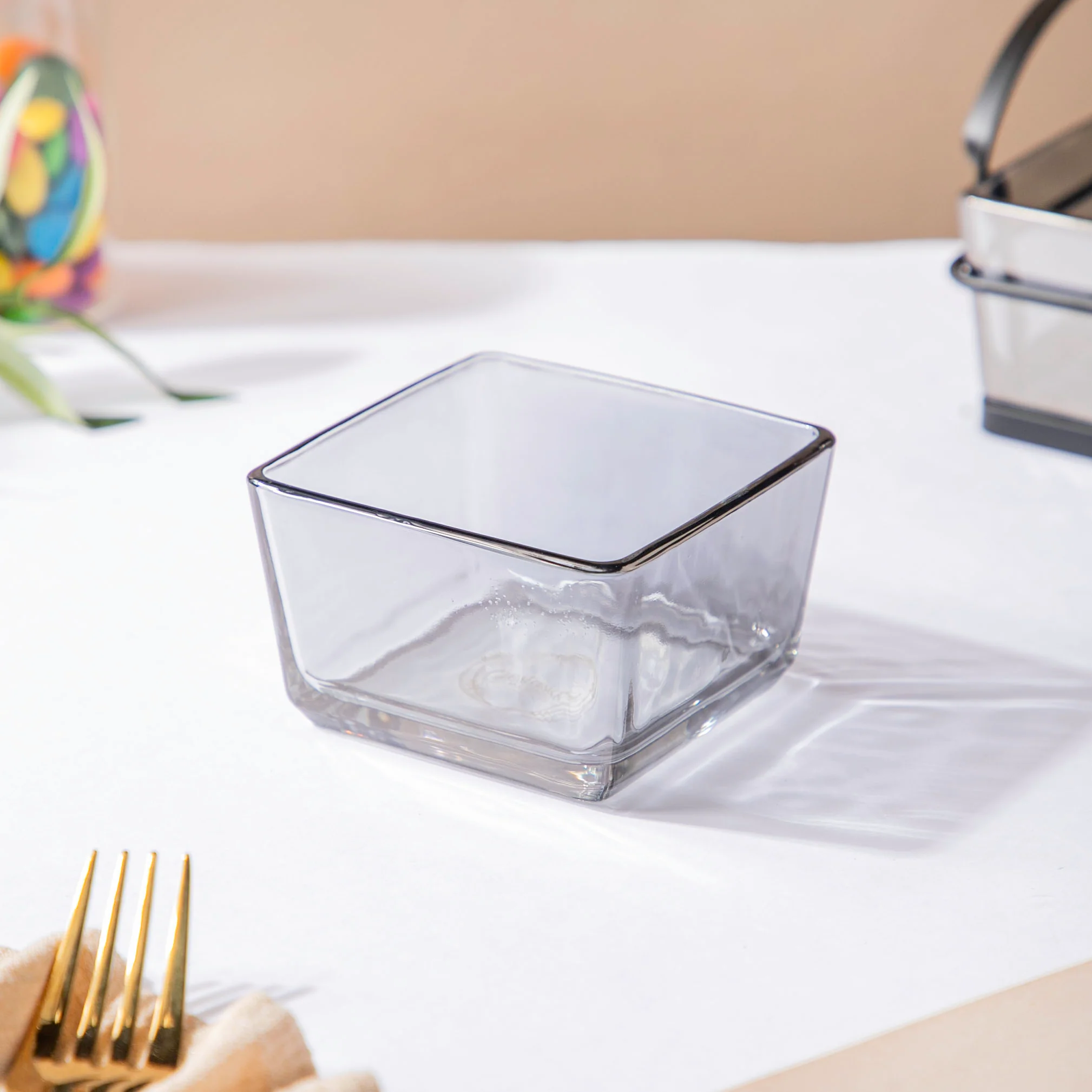 Ash Grey Bowl With Tray Set Of 5 200ml - Image 9