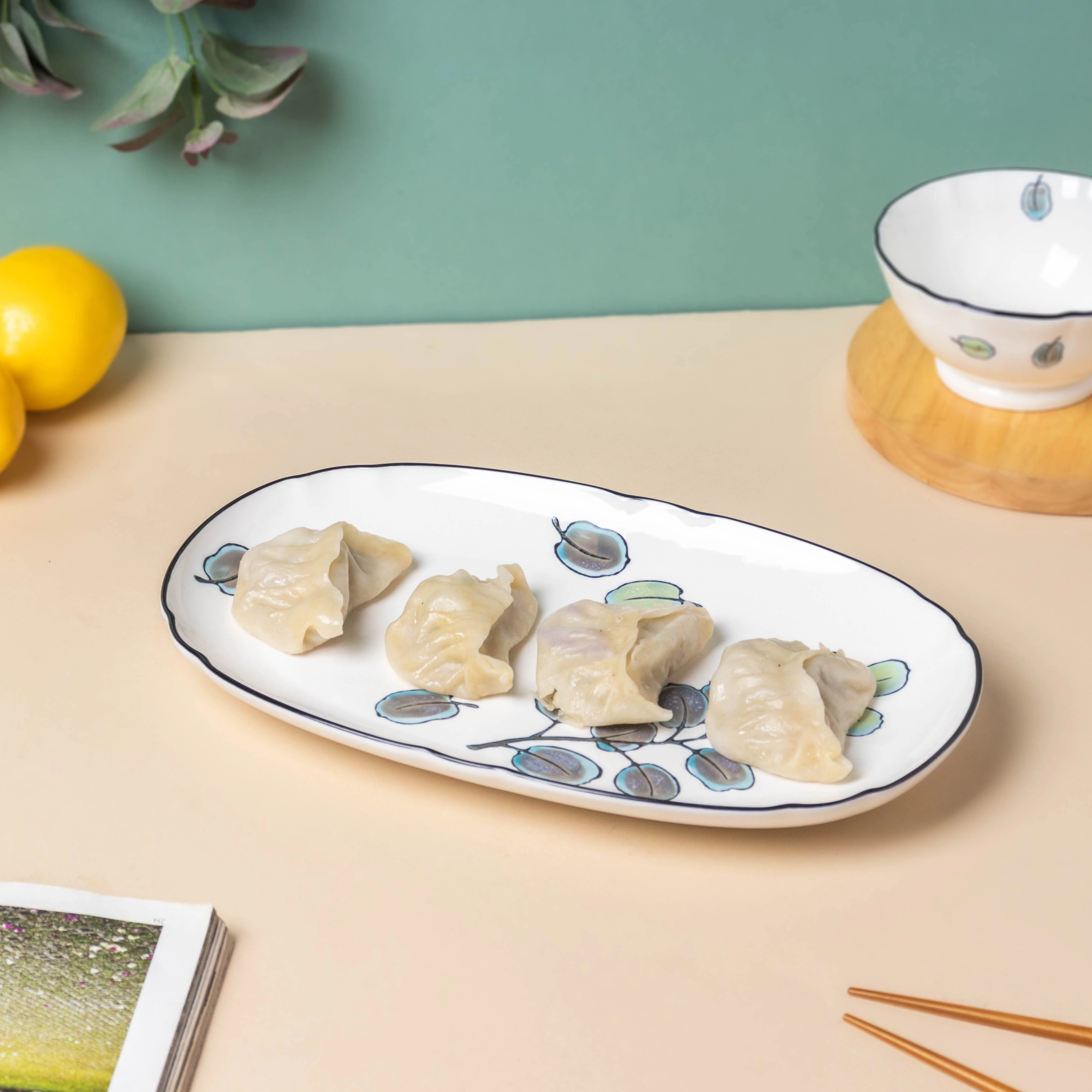 Aspen Leaves 19 Piece Pasta Set For 6 - Image 6