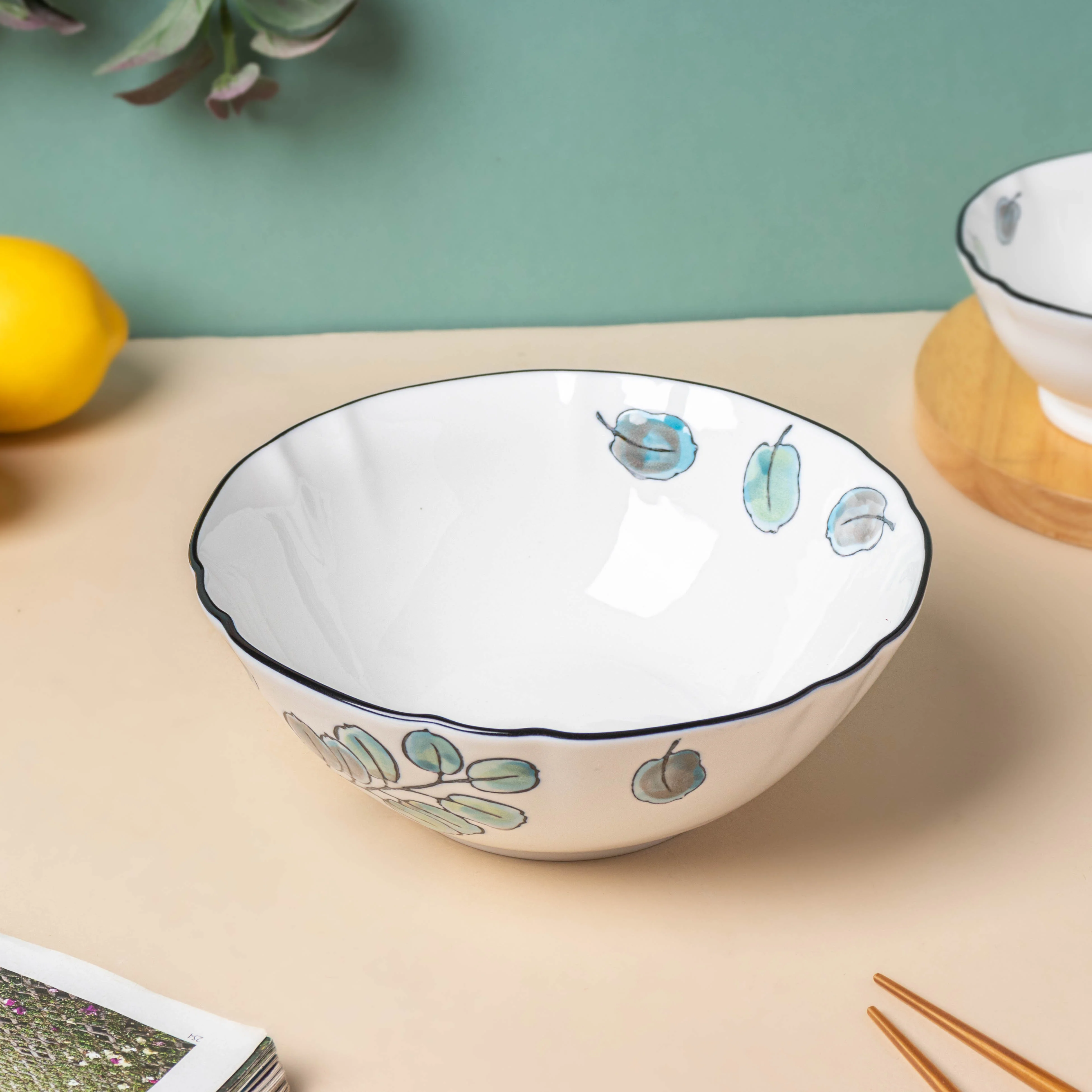 Aspen Leaves Serving Bowl 7.5 Inch - Image 3
