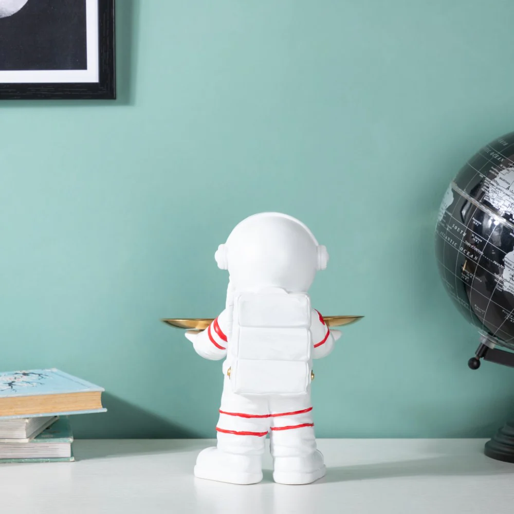 Astronaut Decor Showpiece With Trinket Tray 9 Inch - Image 9