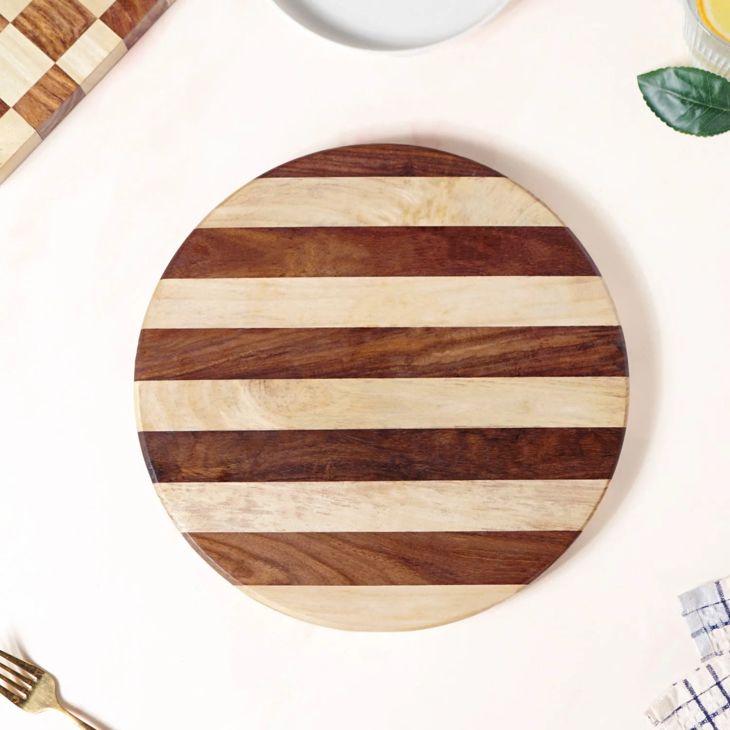Atelier Serve And Slice Wooden Cheese Platter 30cm - Image 3
