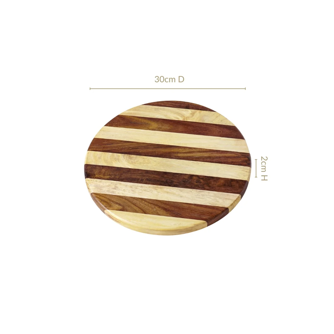 Atelier Serve And Slice Wooden Cheese Platter 30cm - Image 4