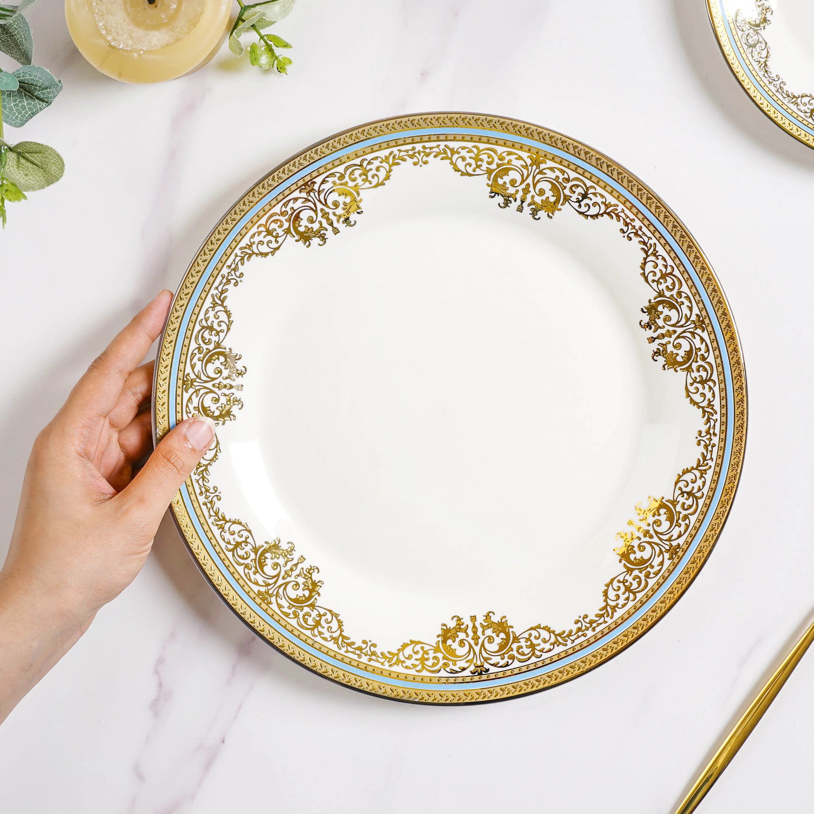 Aurelea Floral Dinner Plate - Image 2
