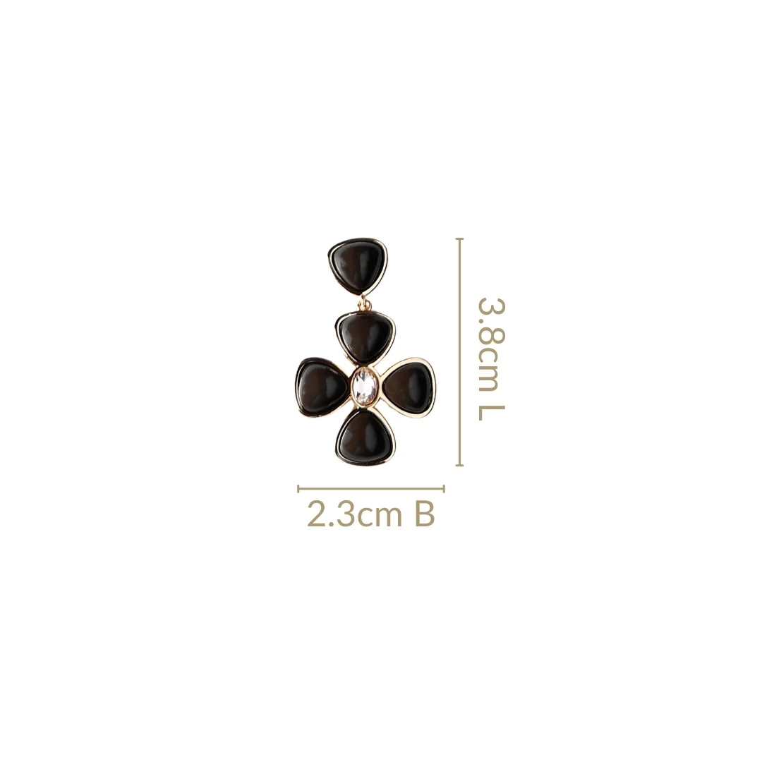 Aurora Bloom Black Danglers - Image 3
