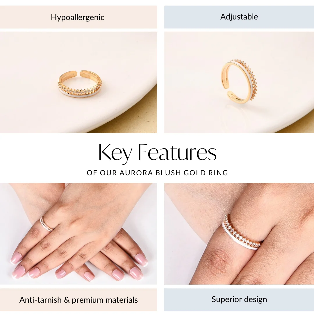 Aurora Blush Gold Ring - Image 4